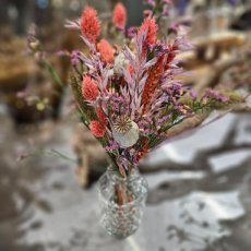 6DRBL Vaasje droogbloemen levendig lief