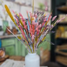 2DRBL Droogbloemen boeket kleurmix