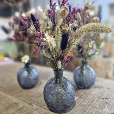 3DRBL Droogbloemen in vaasje warme mix