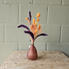 Frisse fleurigheid vaasje met droogbloemen