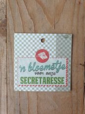 K82 'n bloemetje, secretaresse