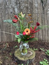 Kerstrood Kerstboeket M