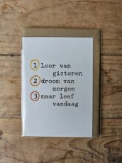 Leer, Droom, Leef